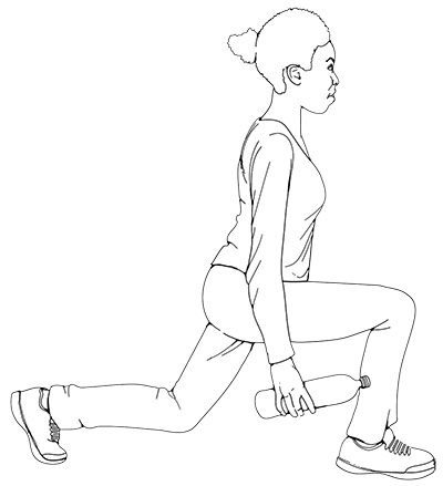 Ten everyday exercises: Weighted lunges