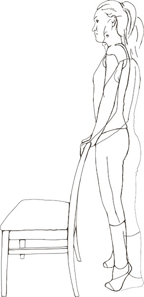 Ten everyday exercises: Dining chair calf raises