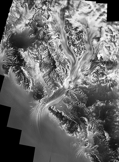 Satellite Eye on Earth: Flowing movement of the Nimrod Glacier