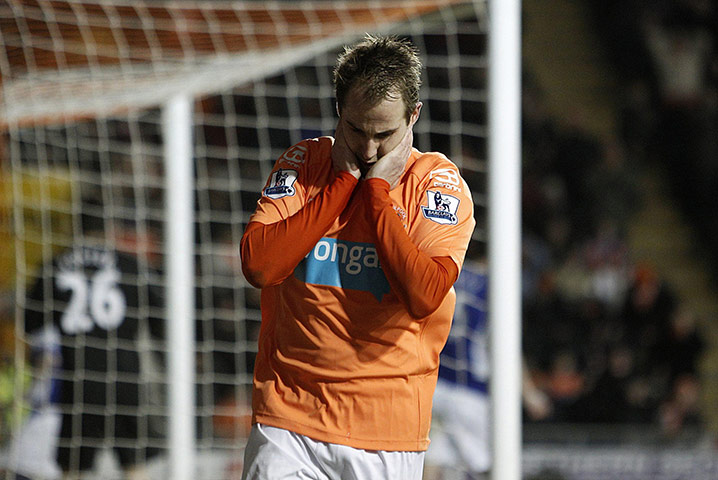 Tuesday Premier League: Blackpool's Luke Varney rues missing a chance to score 
