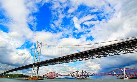 The Forth bridges, by CdL Creative from the Guardian Edinburgh Flickr pool 
