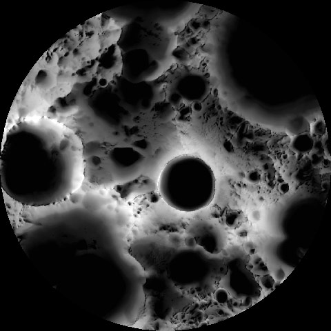 Month in Space: Multi-temporal illumination map of the lunar south pole
