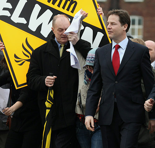 Nick Clegg in Oldham: Nick Clegg On The Campaign Trail Ahead Of The Oldham East By-Election