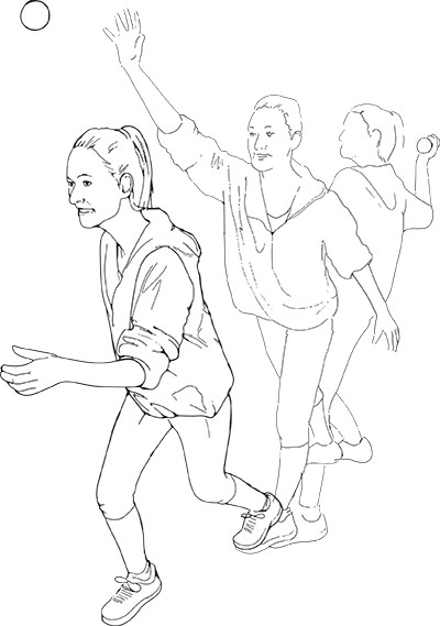 Ten outdoor exercises: Throw and sprint