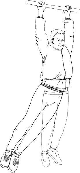 Ten outdoor exercises: Hang and swing