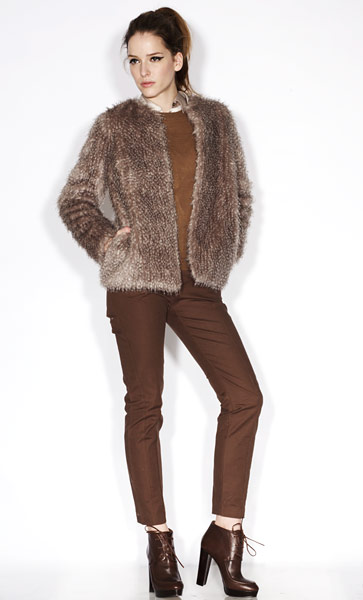 Line-up: Faux Fur: Taupe Jacket