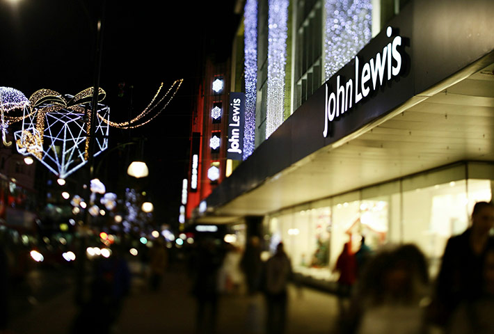 Business week in pictures: Christmas lights adorn the front of the John Lewis department store