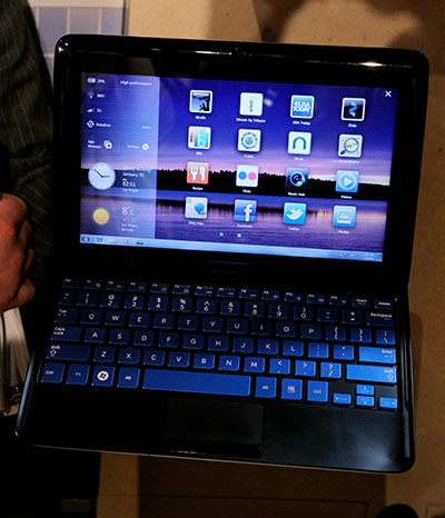 Consumer Electronics Show: The Samsung 7 Series Sliding PC featuring a keyboard