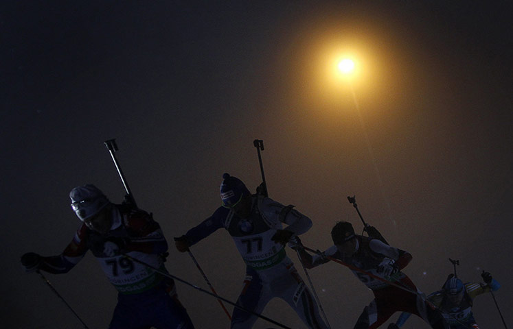 24 Hour: Russia's Tcherezov at the Biathlon World Cup in Oberhof