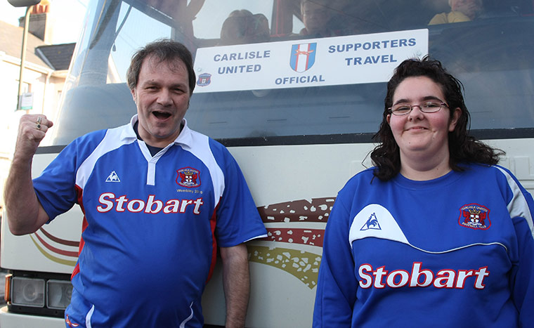Torquay v Carlisle: Two Carlisle United fans ready to cheer on their team