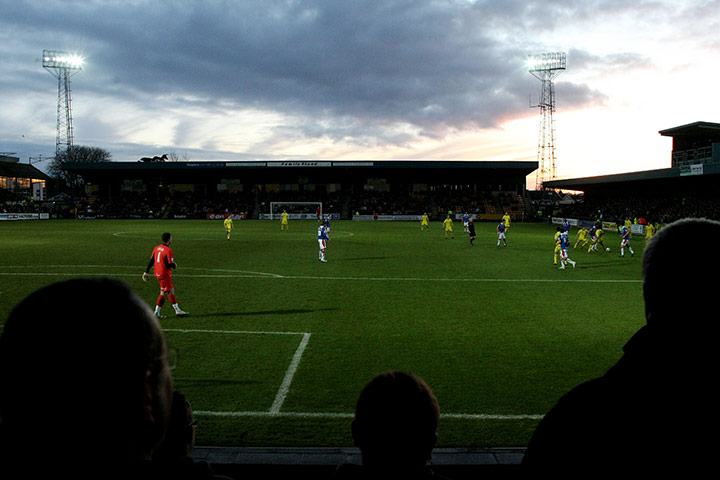 Torquay v Carlisle: The view from the away end at Plainmoor