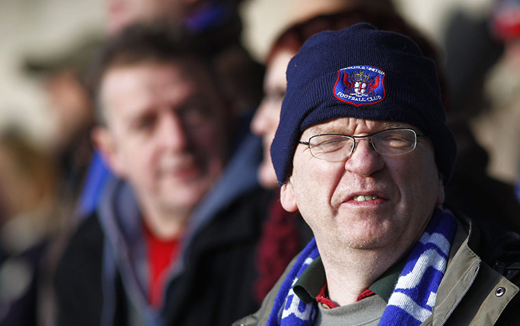 Torquay v Carlisle: A Carlisle United fan looks dejected