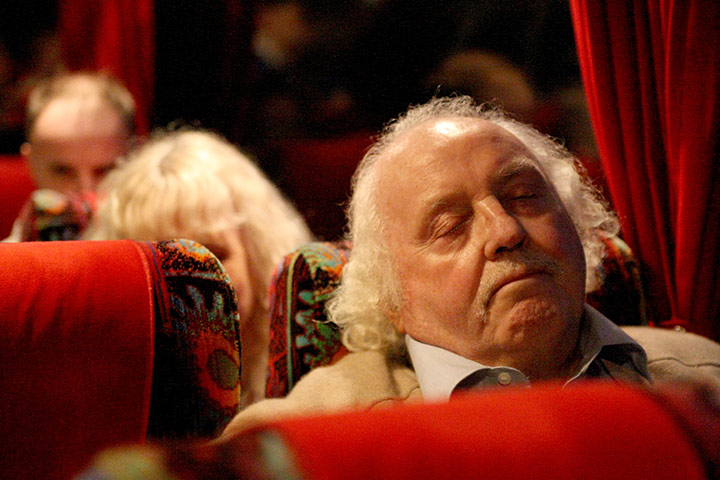 Torquay v Carlisle: A Carlisle United supporter asleep on the coach home