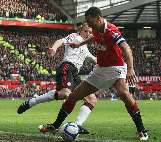 Man Utd v Liverpool: Dirk Kuyt: Man Utd v Liverpool