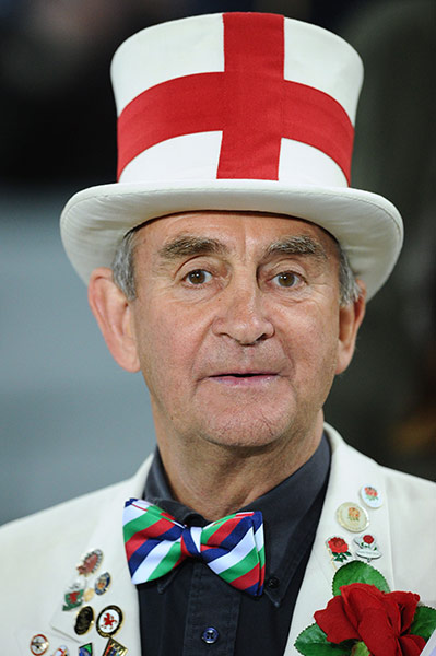 England v Scotland: England fan ahead of the England v Scotland rugby match