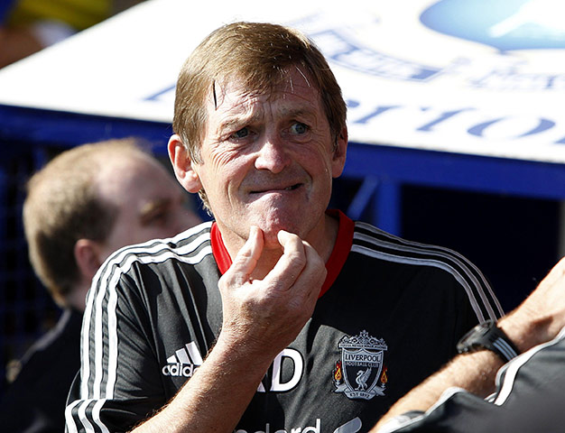 Saturday Roundup:  Liverpool manager Kenny Dalglish thinks during the match against Everton
