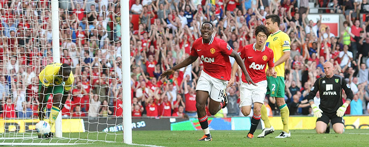 Saturday Roundup: Danny Welbeck celebrates scoring against Norwich City