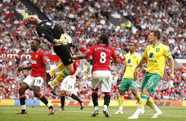 Saturday Roundup: Manchester United's Anderson makes it 1-0 against Norwich City