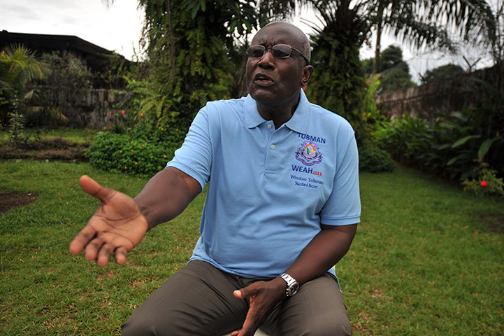 Elections in Liberia: Congress for Democratic Change's presidential candidate Winston Tubman