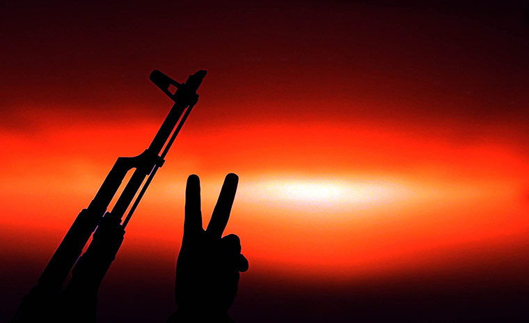 24 hours: Bani Walid, Libya: A Libyan National Transitional Council fighter