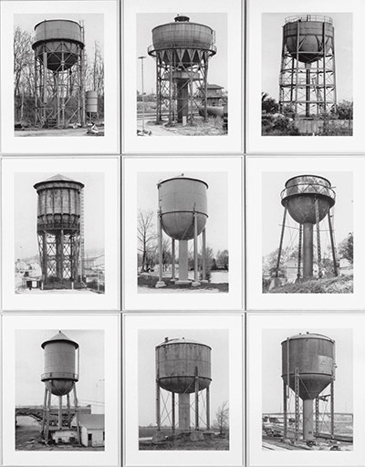 The Art Museum / Phaidon : Water Towers, 1980, by Bernd and Hilla Becher