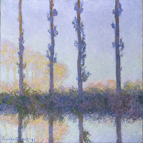 The Art Museum / Phaidon :  The Four Trees, 1891, by Claude Monet
