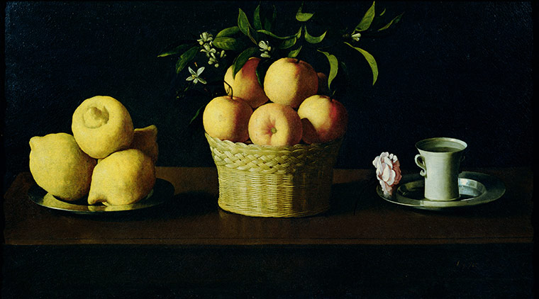 The Art Museum / Phaidon : Still Life With Lemons and Oranges, 1633, by Francisco de Zurbaran