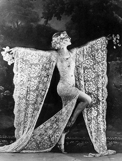 The history of lace: Dancer Edmonde Guydens at the Moulin Rouge nightclub in Paris, 1926