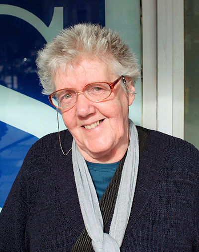 Vox Pop -Landline number?: London: Gloria Macadam: Land line telephone numbers. Vox Pop.