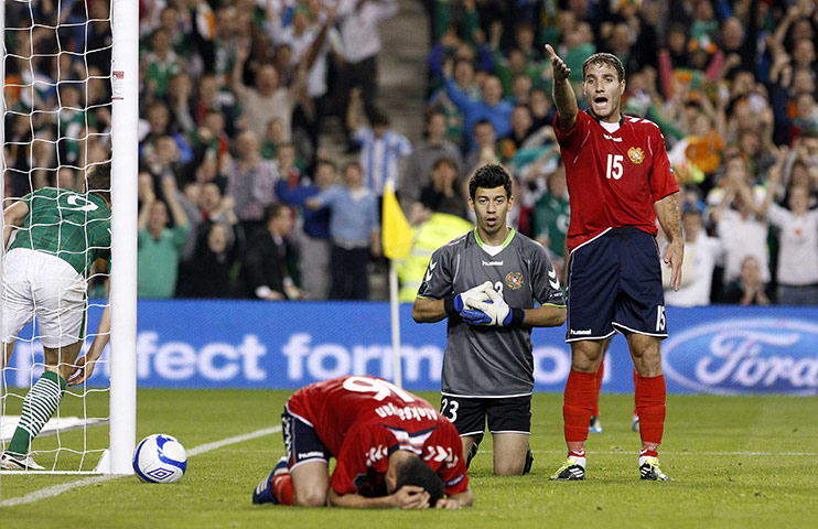 Euro 2012 Qualifiers: Aleksanyan scores an own goal against Ireland 