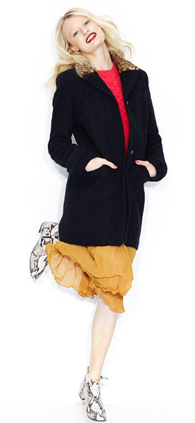 The line-up: coats: Leopard-collar coat