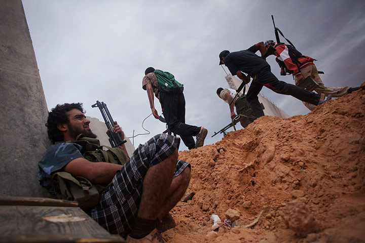 From the agencies: Manu Brabo: Revolutionary fighters attack pro-Gadhafi forces in Sirte