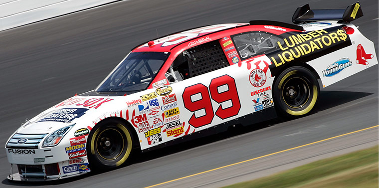 John Henry Timeline: Carl Edwards of the Lumber liquidators/Red Sox Ford, drives during practice