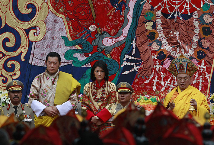 Bhutanese royal wedding: King Jigme Khesar Namgyal Wangchuck and queen Jetsun Pema