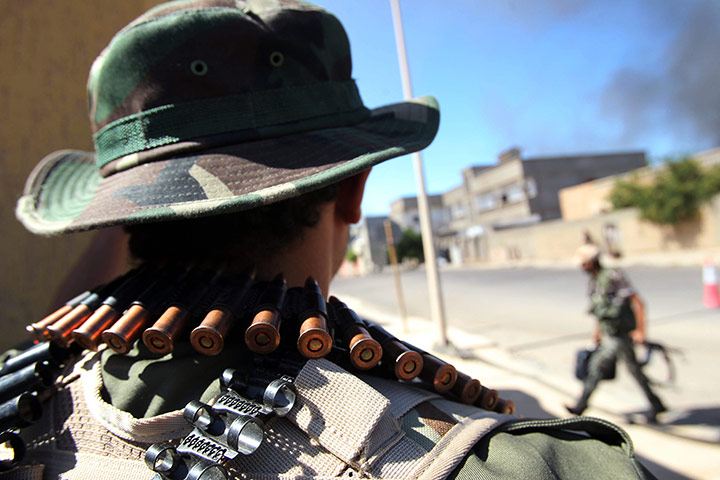Sirte street battles: Libyan rebels during the battle to liberate the city of Sirte