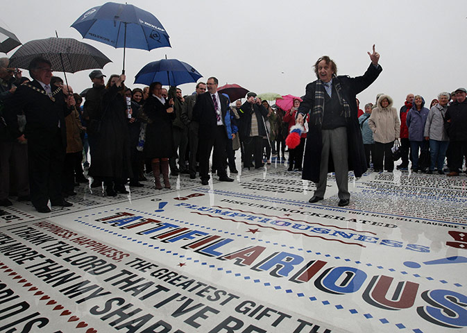 Seven Days on Stage: Ken Dodd unveils the Blackpool Comedy Carpet