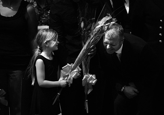 Wootton Bassett: The daughter and brother of Corporal Stephen Walker