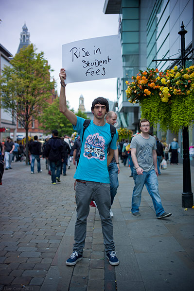 Protest banners: Manchester: 