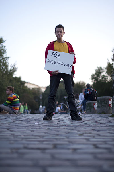 Protest banners: Berlin: 