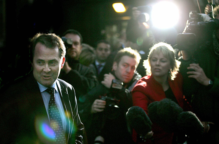 Liam Fox: 20 October 2005: Liam Fox leaves the Houses of Parliament