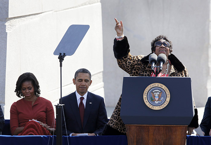 Martin Luther King: Aretha Franklin sings before President Barack Obama speaks 