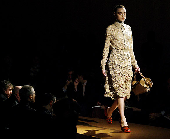 History of lace: 19 February 2008: The Prada Fall/Winter women collection 2008/09