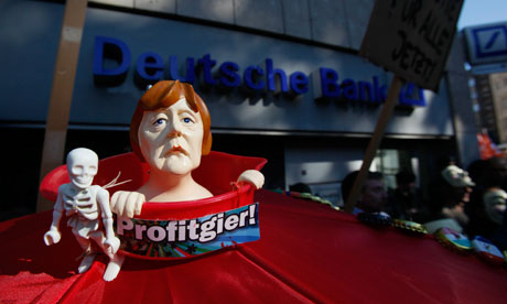 A figure of German Chancellor Angela Merkel