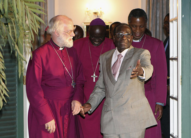 Robert Mugabe: October 2011: Rowan Williams meets with Zimbabwe's President Robert Mugabe