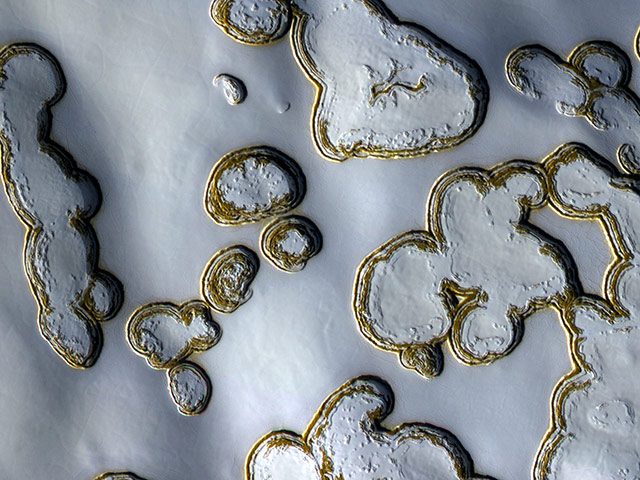 Month in space:  Dry Ice Pits on Mars