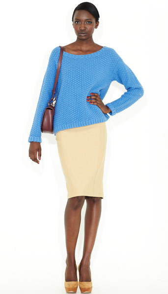 Line-up: statement jumper: Textured jumper