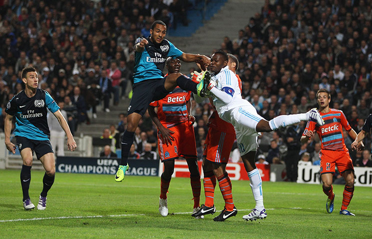 champions league: Olympique de Marseille v Arsenal FC - UEFA Champions League