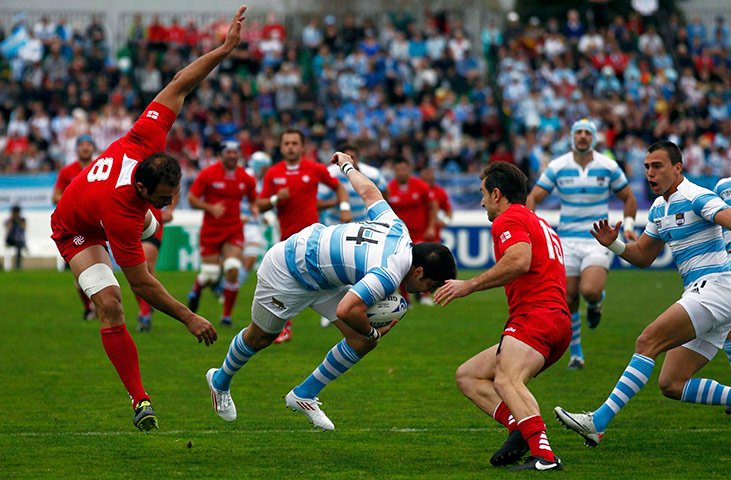 rugby: Argentina's Horacio Agulla