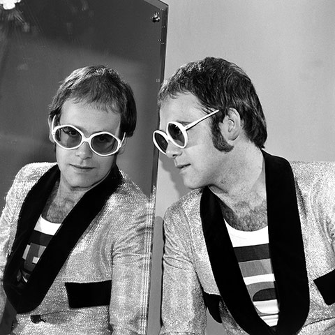 Harry Goodwin pop photos: Elton John at BBC Television Centre