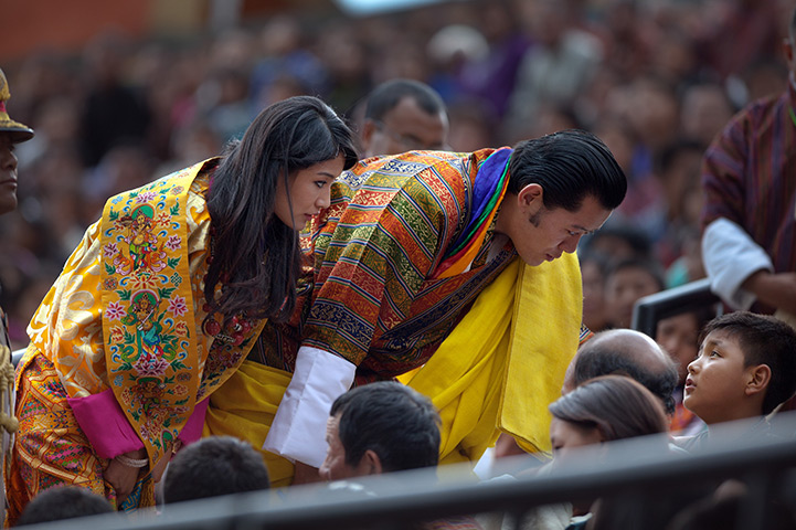 From the agencies: King Jigme Khesar Namgyel Wangchuck, Queen Ashi Jetsun Pema Wangchuck